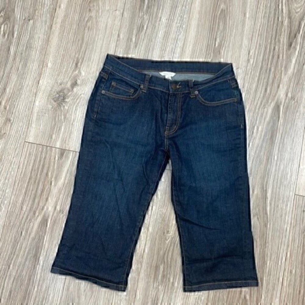 Garnet hill Capri dark wash jeans size 4 petite